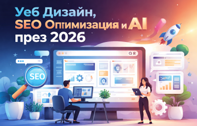 Уеб дизайн, SEO оптимизация и AI през 2026 — бъдещето на онлайн бизнеса в България